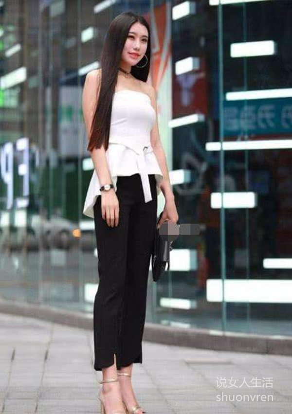 长发女孩穿衣搭配