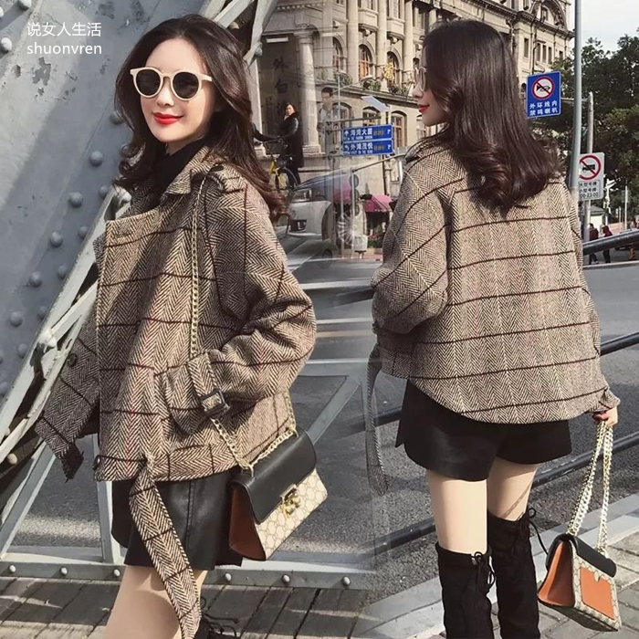 小女生矮个子毛外套