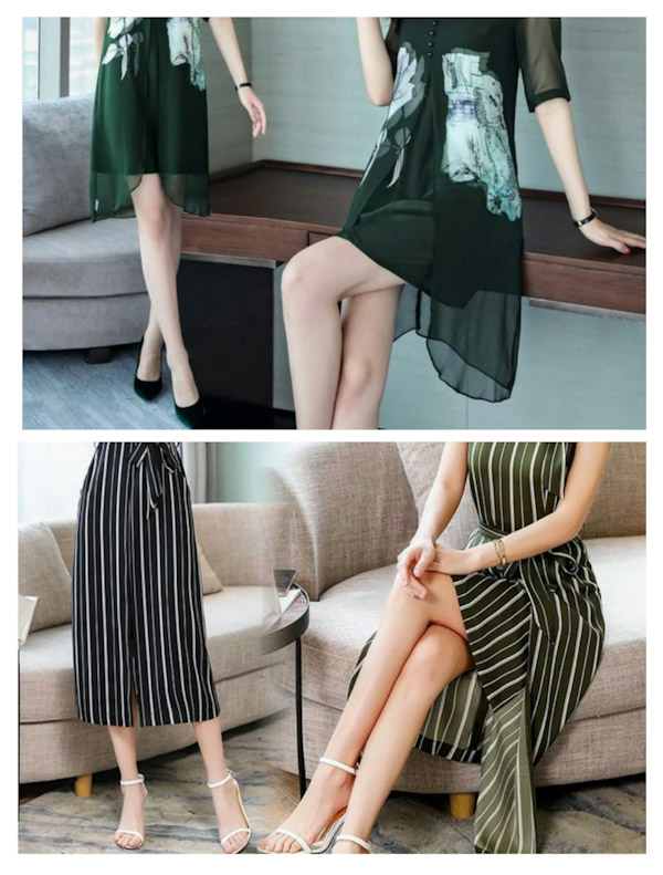 连衣裙配高跟鞋