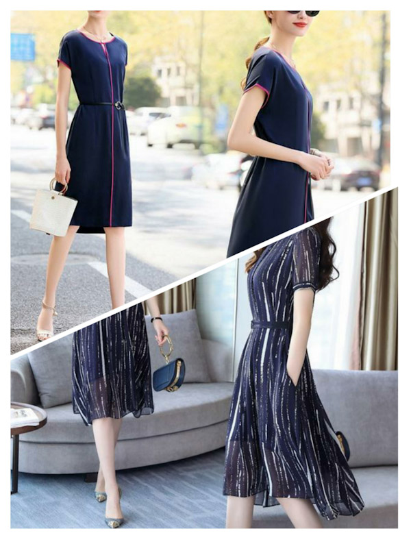 连衣裙配高跟鞋