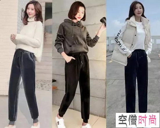 金丝绒裤搭什么上衣好看 这样穿显瘦又高级