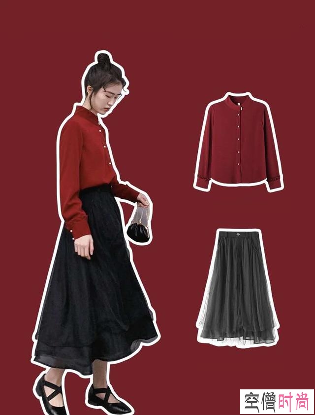 衬衫不想单调白，鲜艳明亮的红衫衬，更值得你来尝试